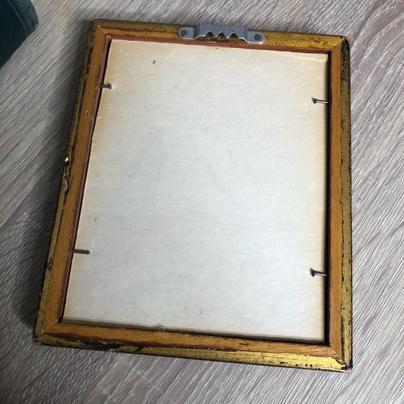 Vintage Hand embroidered framed art boho decor floral - Picture 3 of 5